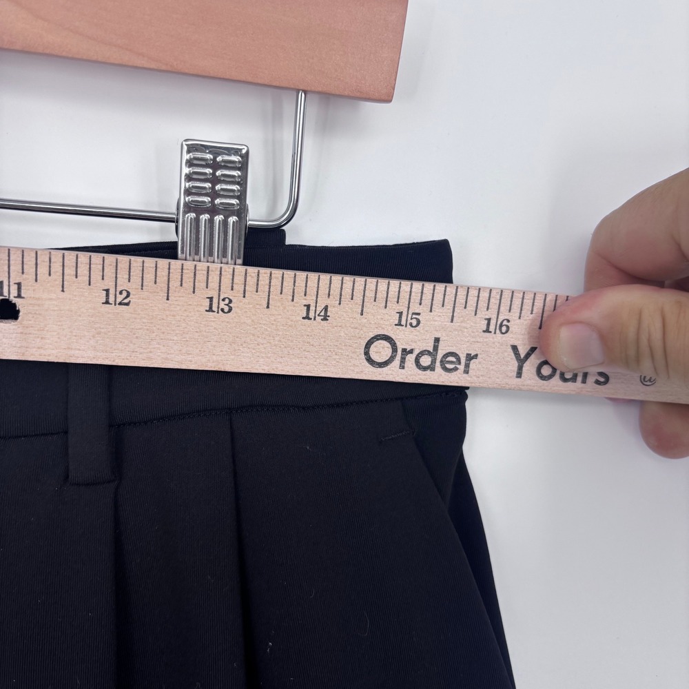 Lululemon Daydrift High-Rise Wide-Leg Trouser Sz L Black Pleated Pants LW5HKNS - Picture 4 of 9